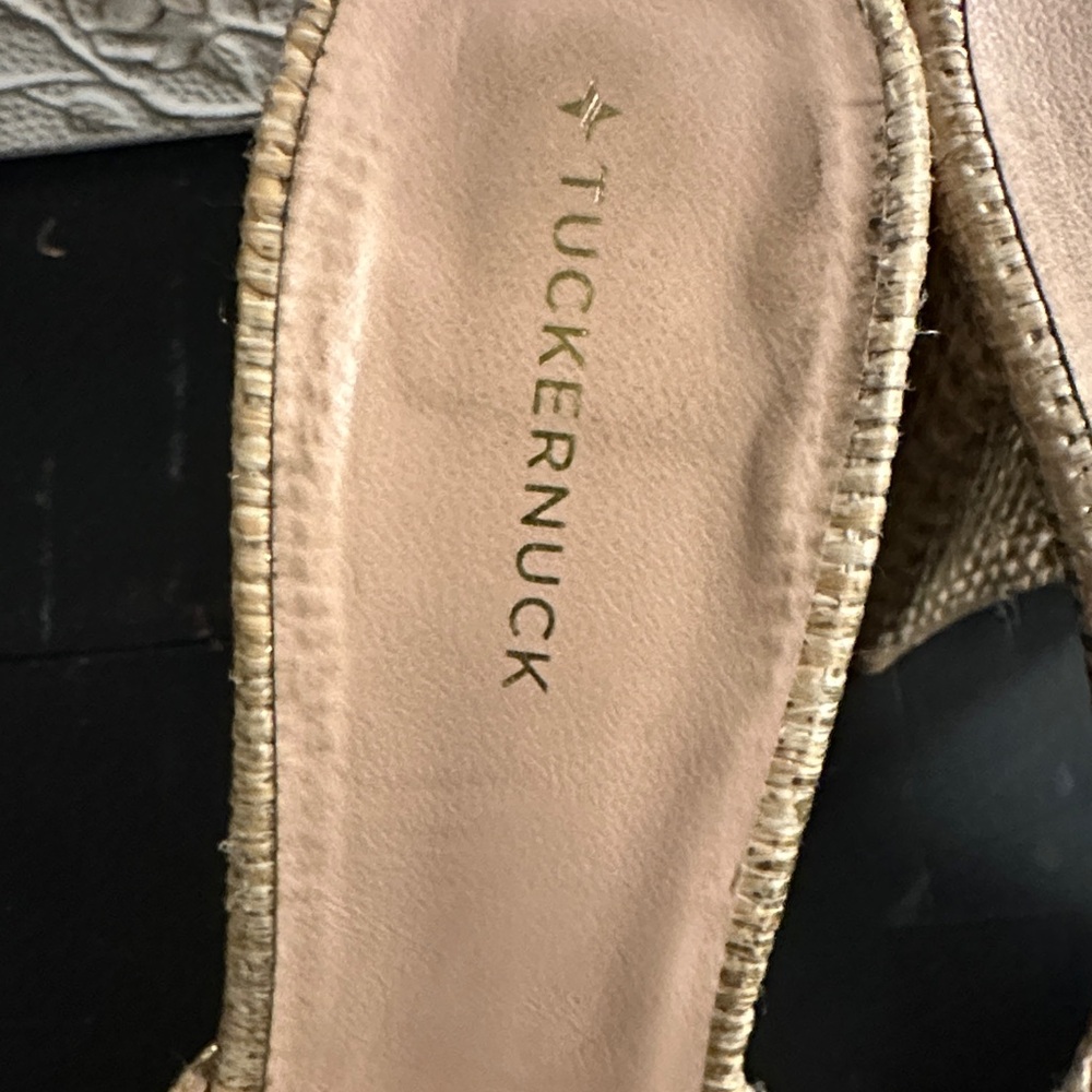 Tuckernuck Women's Natural Woven Mules 9.5 - Picture 8 of 8